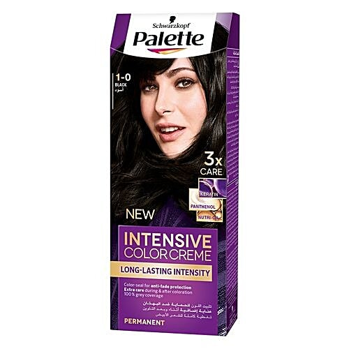 Schwarzkopf Palette Intensive Color Cream - 1-0 Black, 110 ml  