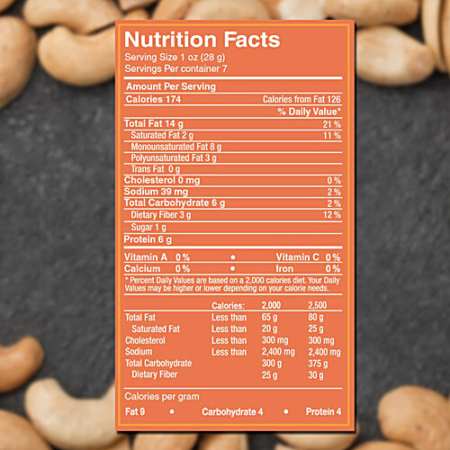 Cornitos Lightly Salted Roasted Cashews, 200 g  Source of Protein, Gluten Free