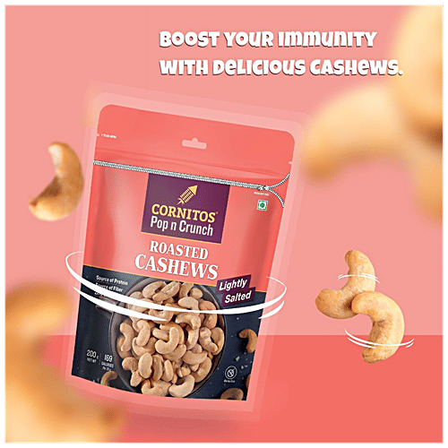 Cornitos Lightly Salted Roasted Cashews, 200 g  Source of Protein, Gluten Free