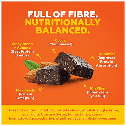 Yoga Bar Almond Fudge Protein Bar, 70 g  Whey Protein, High Fibre