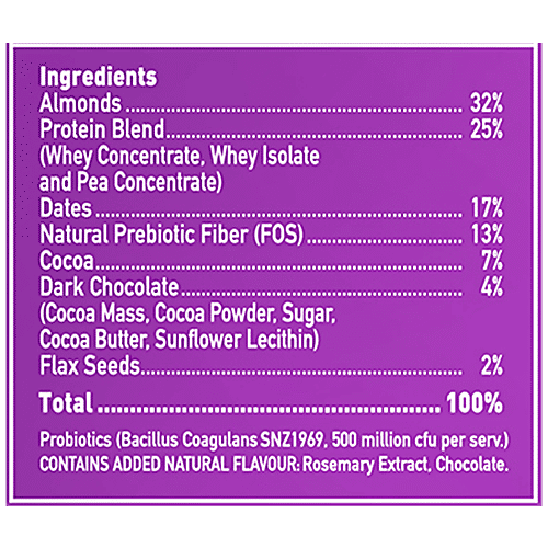 Yoga Bar 20g Protein Bar - Chocolate Brownie, No Added Sugar, Loaded With Fibre, 70 g (Pack of 6) Whey Protein, High Fibre