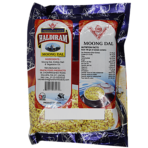 Haldiram  Moong Dal Namkeen, 200 g  Cholesterol Free