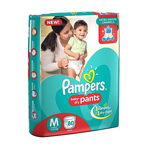pampers pants medium 80 pieces price