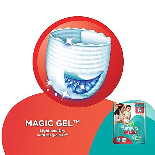 Pampers  Medium - 80 Diaper Pants, 80 pcs  