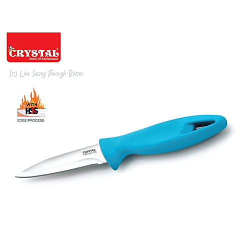 Crystal 20 cm POINTED END SS KNIFE, MULTICOLOUR, 20 cm  HSSS Technology