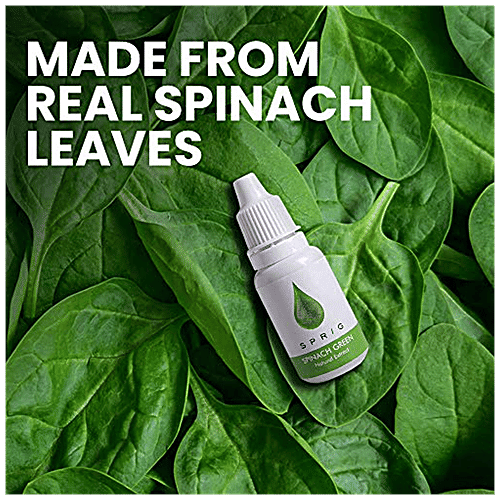 Sprig Plant-Based Food & Beverage Colouring - Natural, Spinach Green, For Baking Use, 15 ml  