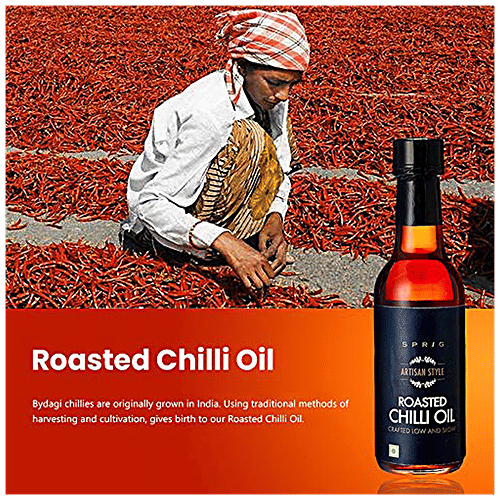 Sprig Roasted Chilli Oil, 125 g  