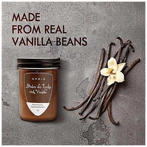 Sprig Dulce De Leche With Vanilla - Caramel Spread, 290 g  Dessert Sauce, Topping & Spread
