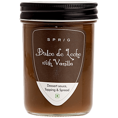 Sprig Dulce De Leche With Vanilla - Caramel Spread, 290 g  Dessert Sauce, Topping & Spread