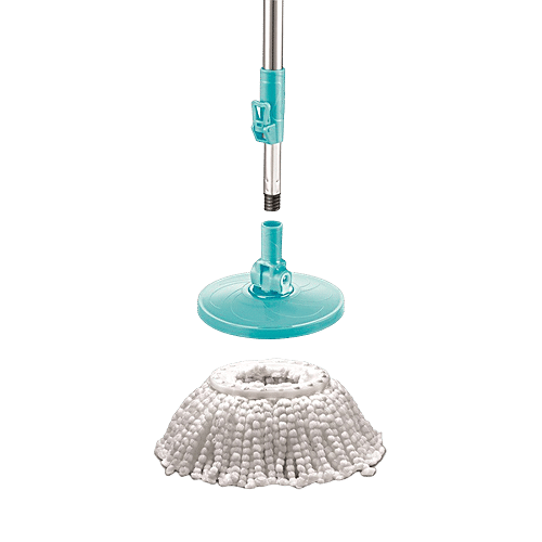 Prestige Clean Home PSB 11 Magic Mop - With 2 Mop-Heads & Twin Buckets, Blue, 1 pc  