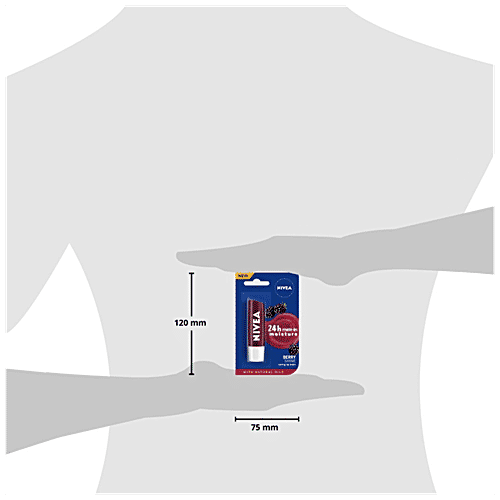 Nivea Caring Lip Balm, 4.8 g Berry Shine 