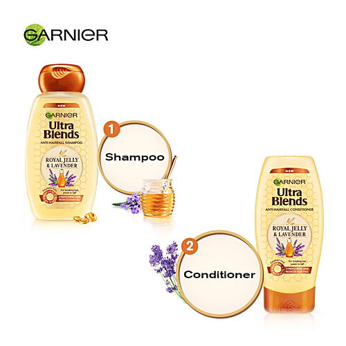 Buy Garnier Ultra Blends Royal Jelly Lavender Shampoo 75 Ml Online At