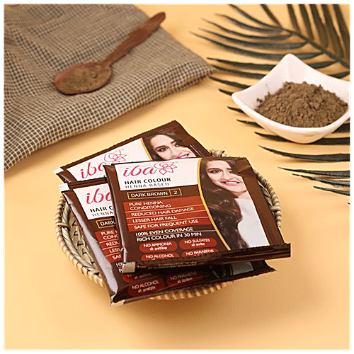 Iba Hair Colour, 70 g Dark Brown No Ammonia, Sulfates & Parabens
