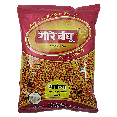 Buy Gore Bhandu Spicy Puffed Rice Namkeen Garlic Bhadang Online at