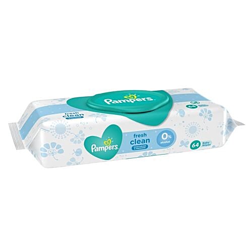 Pampers  Wipes - Baby Fresh Clean, 64 wipes  