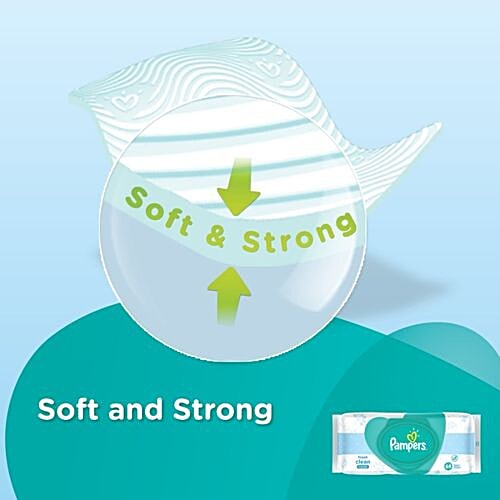 Pampers  Wipes - Baby Fresh Clean, 64 wipes  