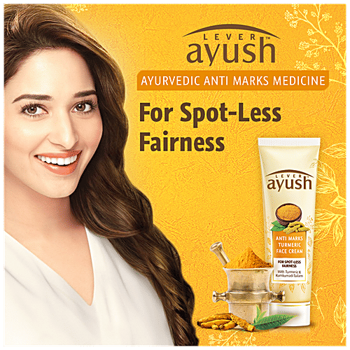 Lever Ayush Anti-Marks Natural Ayurvedic Turmeric Face Cream, 25 g  