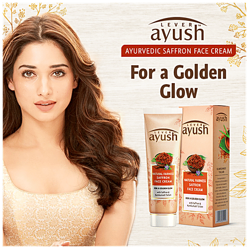 Buy Lever Ayush Face Cream Natural Fairness Saffron 50 Gm Online At