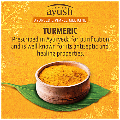Lever Ayush Anti Pimple Natural Ayurvedic Turmeric Face Wash, 80 g  