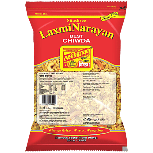 LAXMINARAYAN Best Chiwda, 400 g No Cholesterol