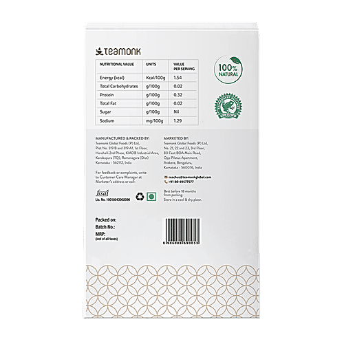 Teamonk Nilgiri Green Tea - Taizen Cinnamon, 100 g  