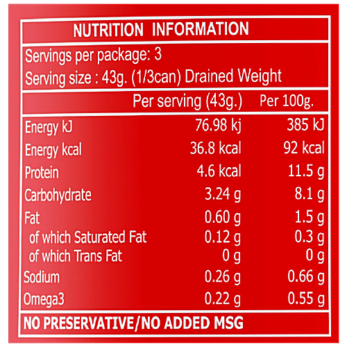 Golden Prize Canned Tuna Chunks in Tomato Sauce, 185 g  Excellent Source of Omega-3