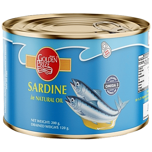 Buy Golden Prize Canned Sardine In Natural Oil 200 Gm Online At Best