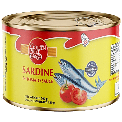Buy Golden Prize Canned Sardine In Tomato Sauce 200 Gm Online At Best
