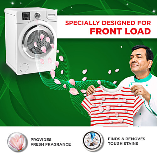 Ariel Matic Front Load Detergent Powder, 1 kg  Brilliant Clean in 1 Wash, Oxi Stain Fighters