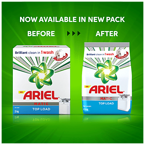 Buy Ariel Detergent Washing Powder Matic Top Load 2 Kg Online At Best