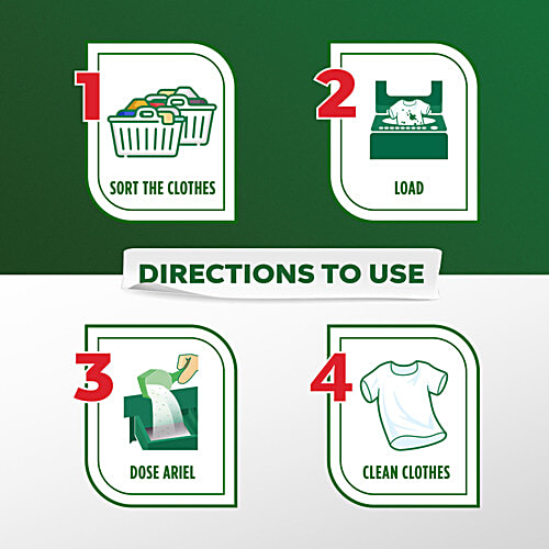 Ariel Matic Detergent Powder Top Load - Stain Removal In Washing Machine, 500 g Powder detergent, Laundry Detergents