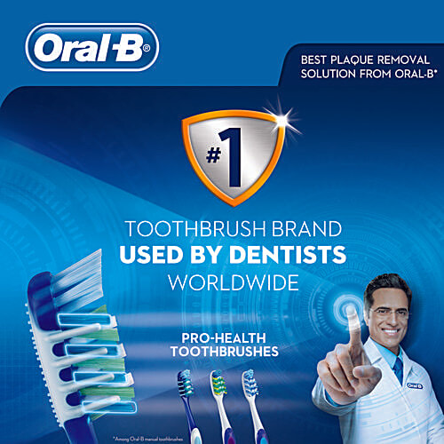 Buy Oral B Toothbrush Pro Health Anti Bacterial Soft 1 Pc Online At