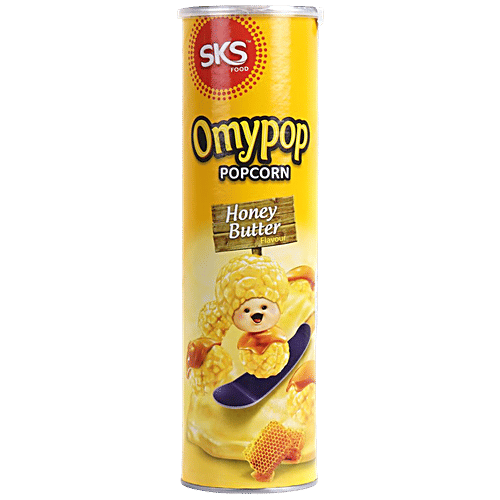 Buy Omypop Popcorn Honey Butter Flavour Rich In Fibre, Gluten Free