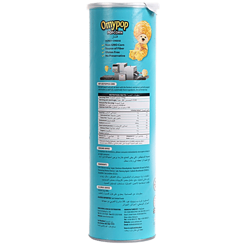 Buy Omypop Popcorn Honey Cheese Flavour Rich In Fibre, Gluten Free