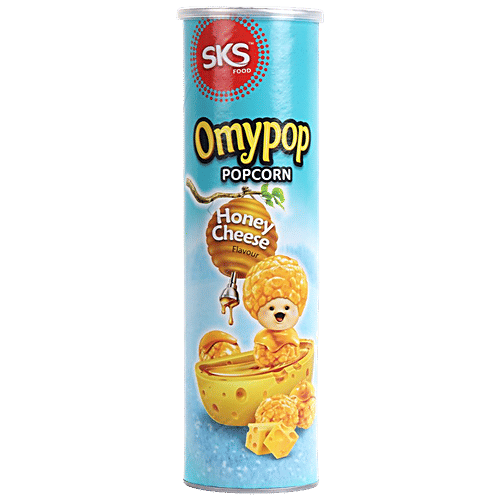 Buy Omypop Popcorn Honey Cheese Flavour Rich In Fibre, Gluten Free