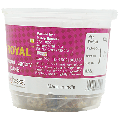 bb Royal Jaggery/Bella - Cubes, 400 g Rich Source of Iron & Calcium