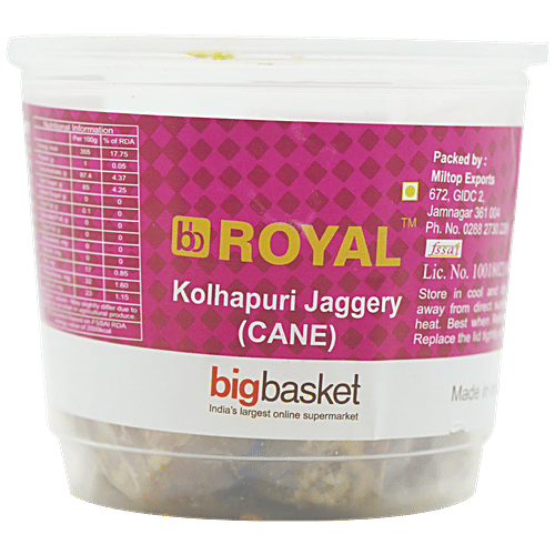 bb Royal Jaggery/Bella - Cubes, 400 g Rich Source of Iron & Calcium