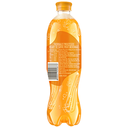Bisleri  Fonzo - Mango With Fizzz, 600 ml  