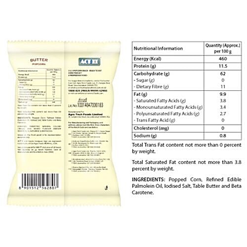 ACT II RTE BUTTER POPCORN PP, 50 g  