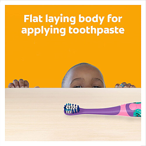 Colgate Kids Battery Powered Electric Toothbrush - Barbie, Extra Soft Bristles, Age 3+, 1 pc Lightweight