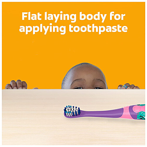 Colgate Kids Battery Powered Electric Toothbrush - Barbie, Extra Soft Bristles, Age 3+, 1 pc Lightweight