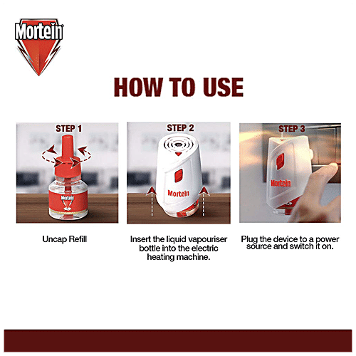 Mortein Insta Mosquito Repellent Liquid Refill - 100% Protection from Dengue Mosquitoes, Twin Pack, 70 ml  