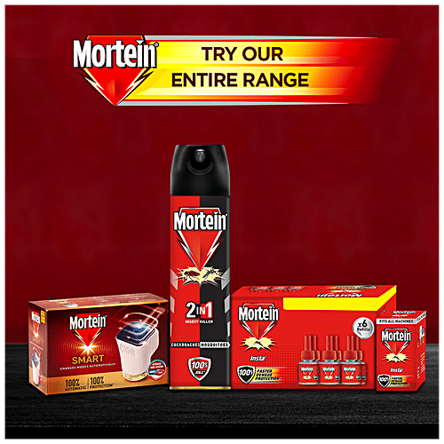 Mortein Insta Mosquito Repellent Liquid Refill - 100% Protection from Dengue Mosquitoes, Twin Pack, 70 ml  