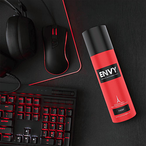 Envy Fiery Perfume Deodorant Spray - Long-Lasting, Unisex, 120 ml