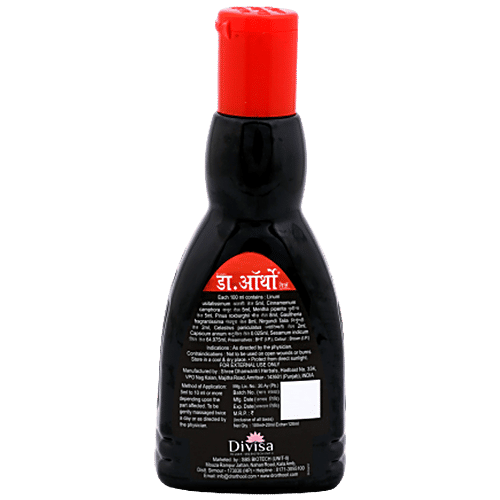 Dr. Ortho Ayurvedic Medicinal Oil, 120 ml 100ml + 20 ml Extra 