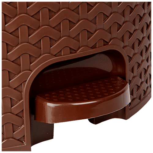 Cello Classic Plastic Dustbin / Garbage Bin - Brown, 6 L  