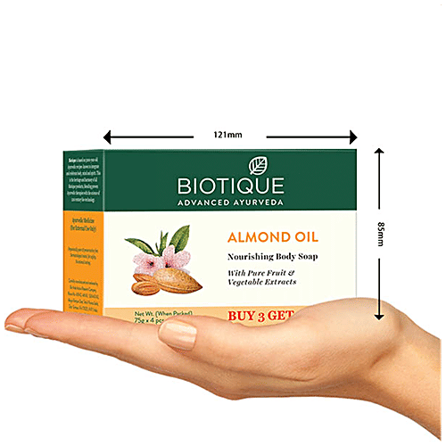 Buy BIOTIQUE Biotique Almond Oil Nourishing Bathing Bar Online at Best