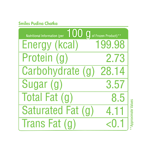 McCain Smiles - Pudina Chatka, 375 g