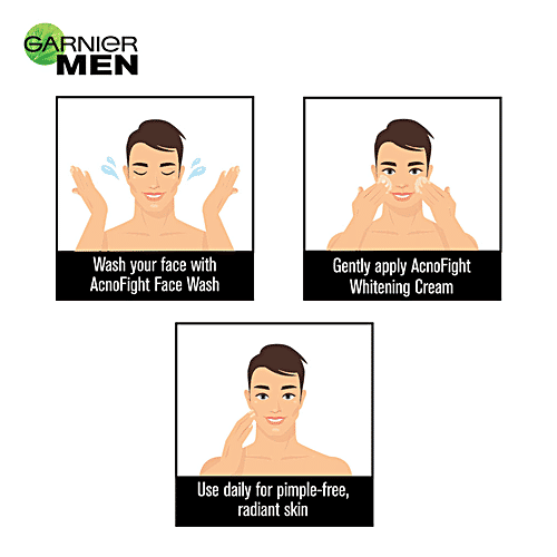 Garnier Men Acno Fight Pimple Clearing Whitening Day Cream, 45 g