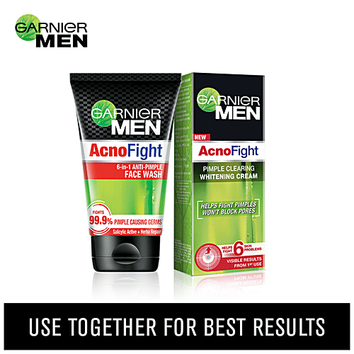 Garnier Men Acno Fight Pimple Clearing Whitening Day Cream, 45 g